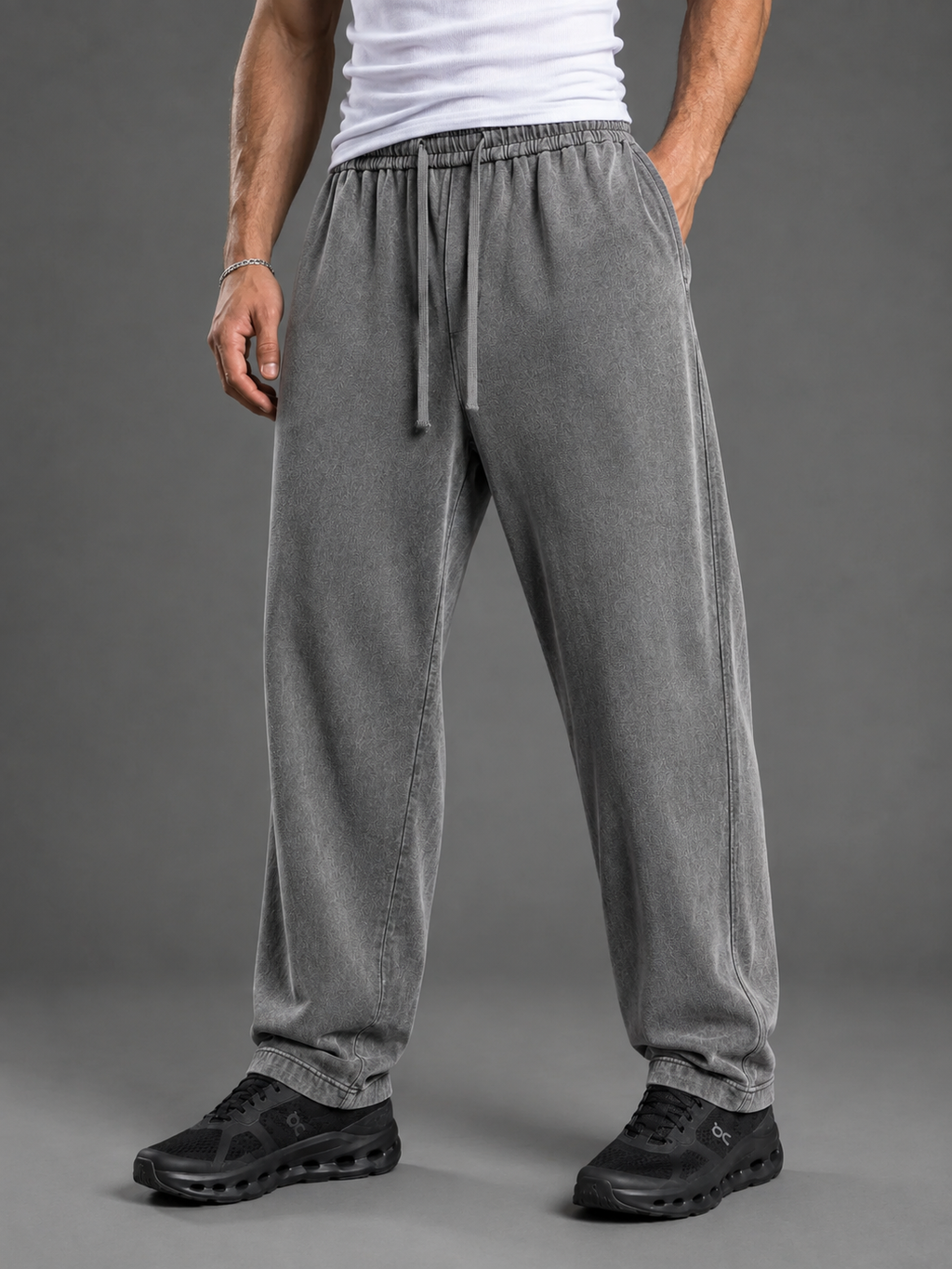 Washed Wide Leg Sweatpants