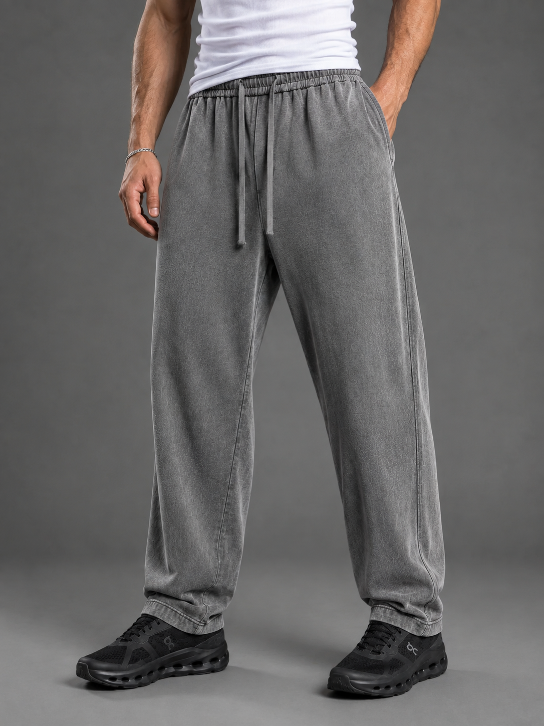 Washed Wide Leg Sweatpants