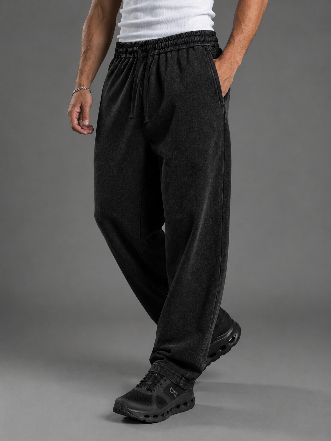 Washed Wide Leg Sweatpants