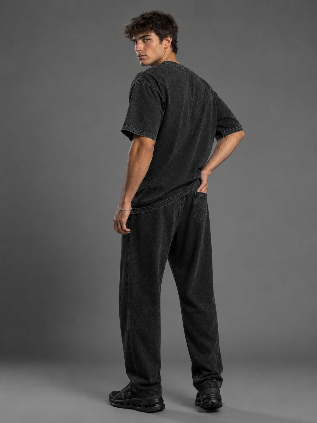 Washed Wide Leg Sweatpants