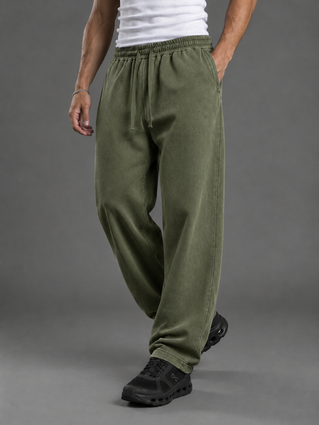 Washed Wide Leg Sweatpants