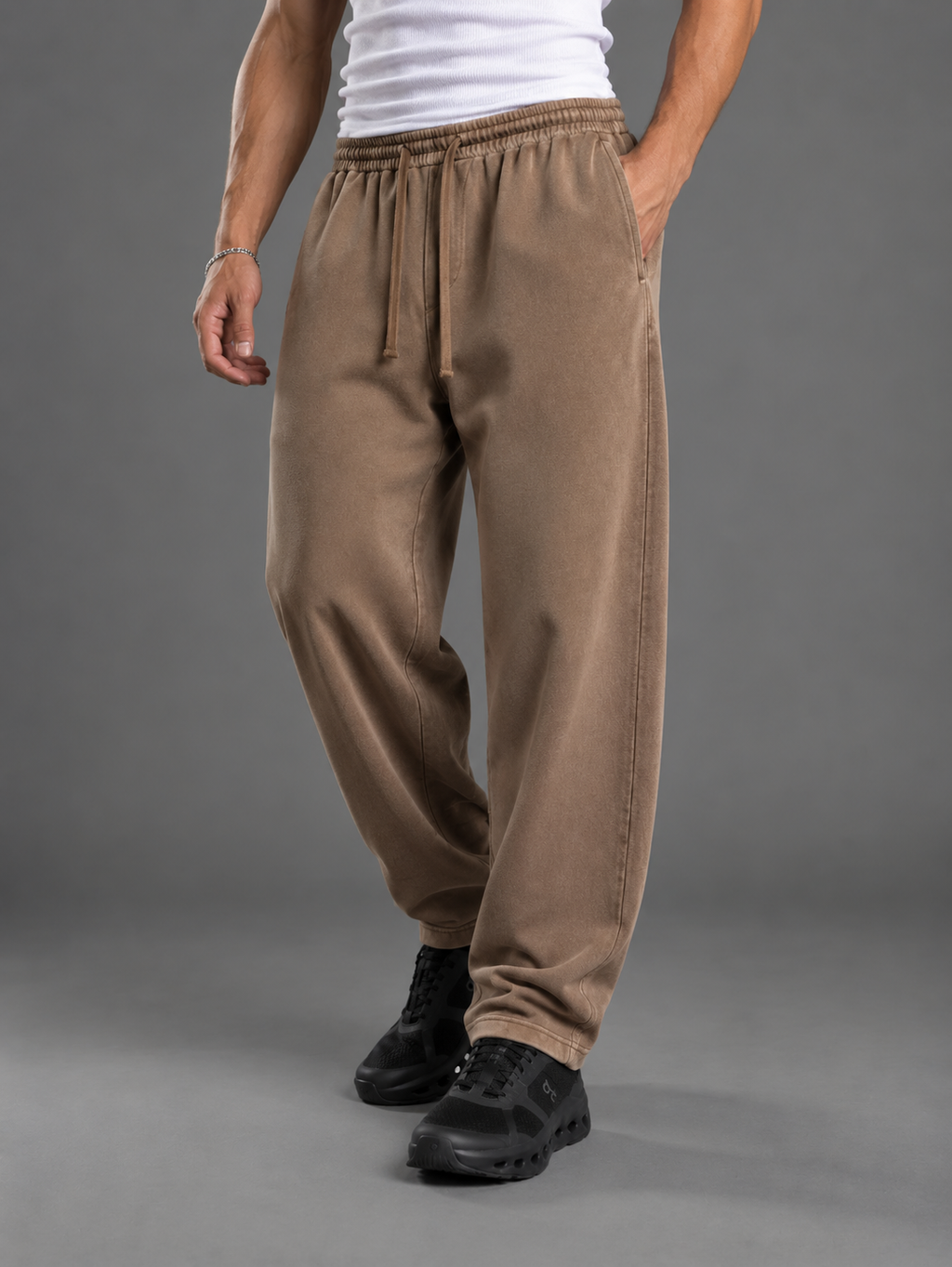Washed Wide Leg Sweatpants