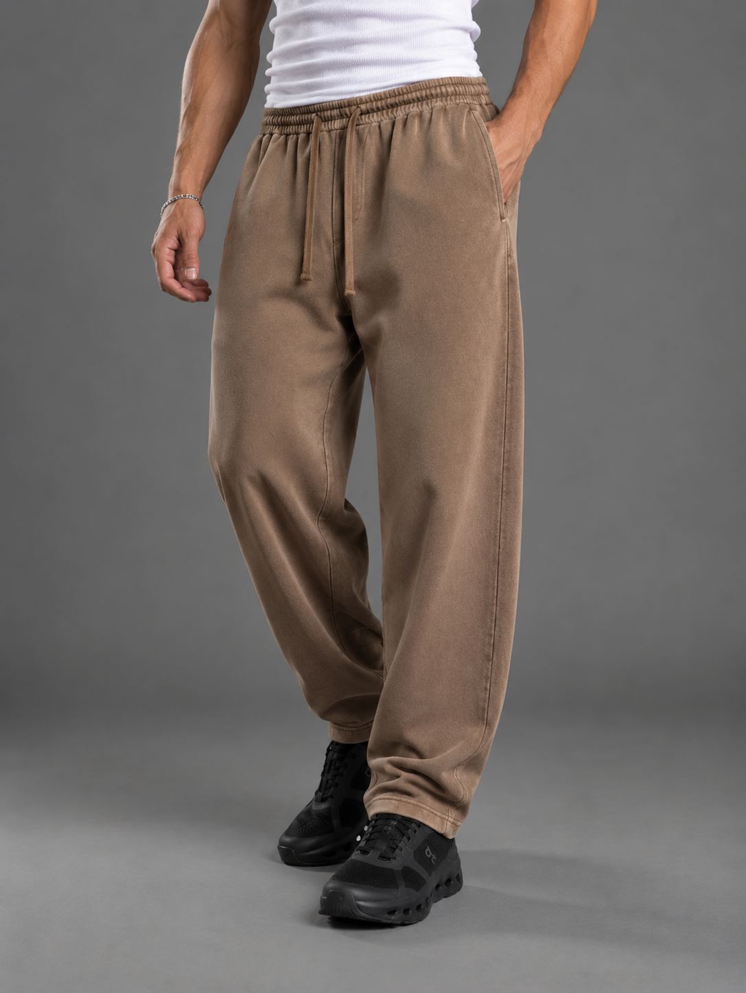 Washed Wide Leg Sweatpants